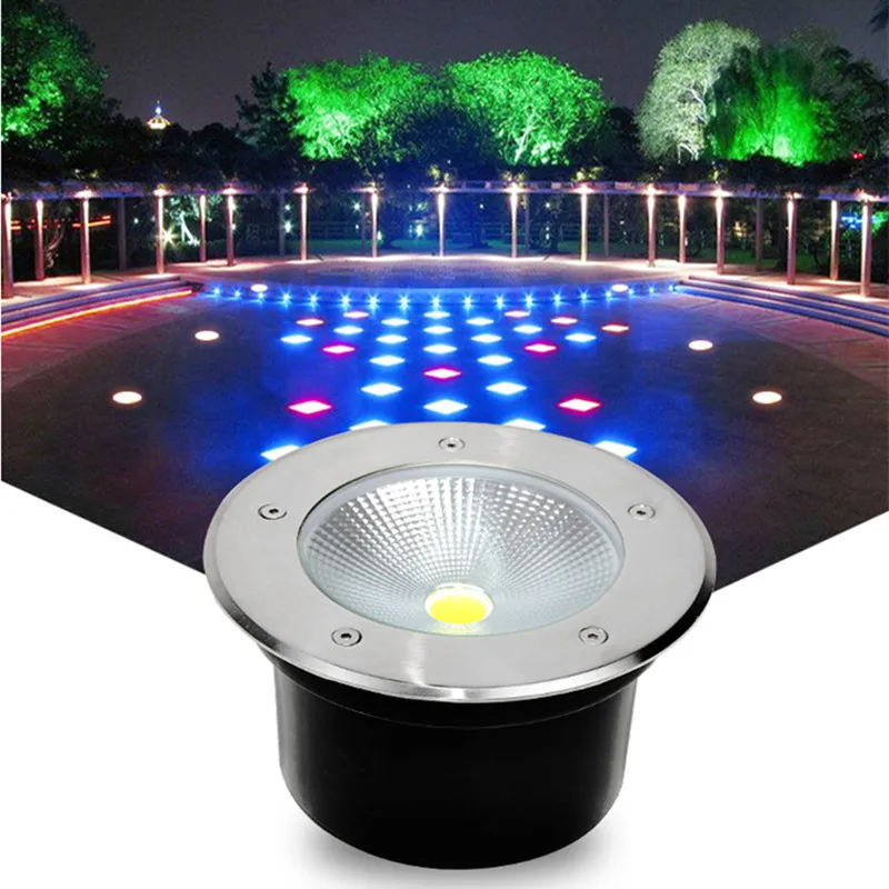 

LED Underground light IP67 COB 15W Outdoor Buried Ground Floor Lamp 5W 10W 12V DC 24V Garden Square Path Yard Spot Landscape