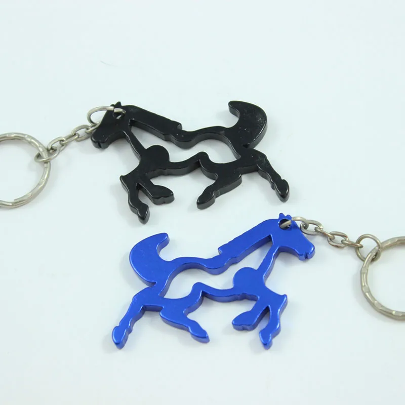 Wholesale 72Pcs Aluminum Alloy Horse Metal Bottle Opener with Key chain Promotional Gift- Free shipping | Украшения и аксессуары