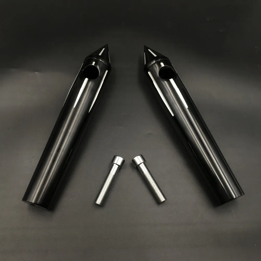 Черная Алюминиевая Заготовка 1 дюйм для руля Harley Softail Dyna Sportster Custom New 8 &quotRise|Руль