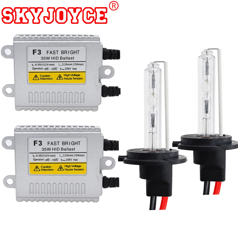2020 Новый SKYJOYCE AC 35 Вт HID комплект ламп 3000K 6000K 4300K H7 hid фары H8 H11 9005 9006 880 желтый D2H