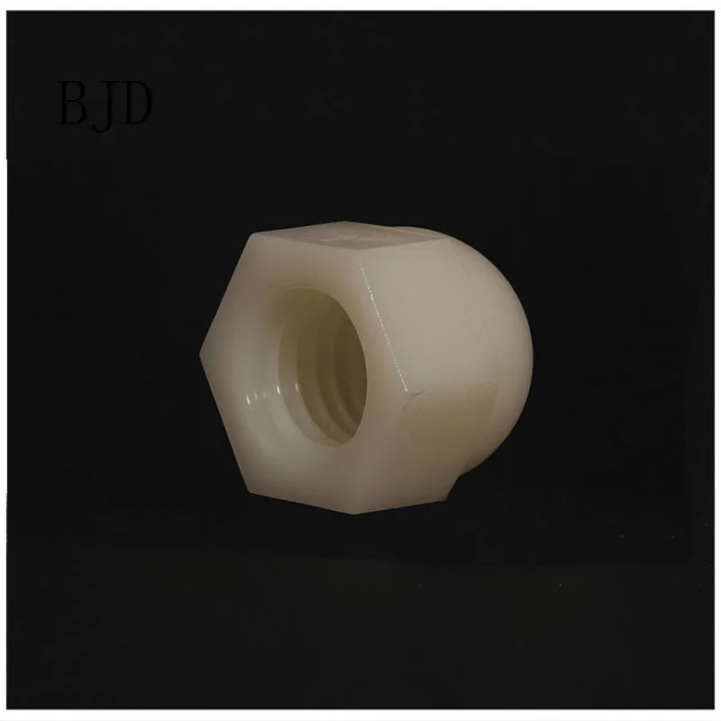 50 шт. M3/M4/M5/M6/M8/M10/M12 белый нейлон Колпачковая Гайка пластиковая крышка