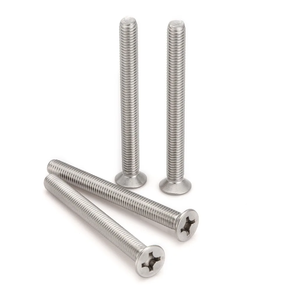 Винты с потайной головкой 20 шт. винты плоской латунные поперечной M6 * 8/10/12/14 80/90/100