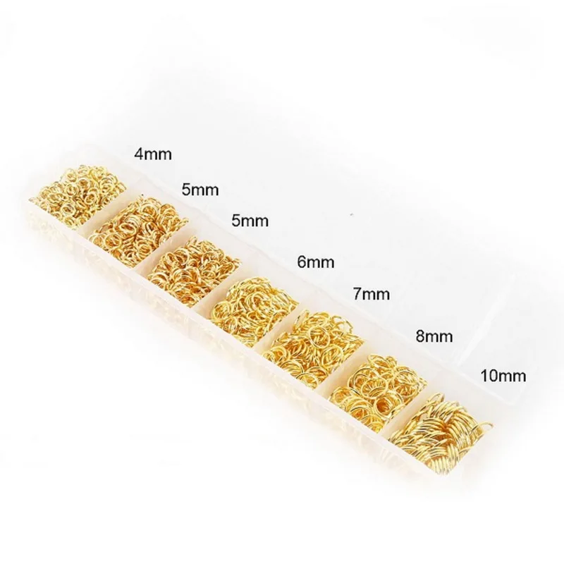 Wholesale 5400-6000Pcs Open Jump Rings Rhodium Silver Gold Bronze Plated Single Loop 3mm-10mm DIY Jewelry Findings | Украшения и