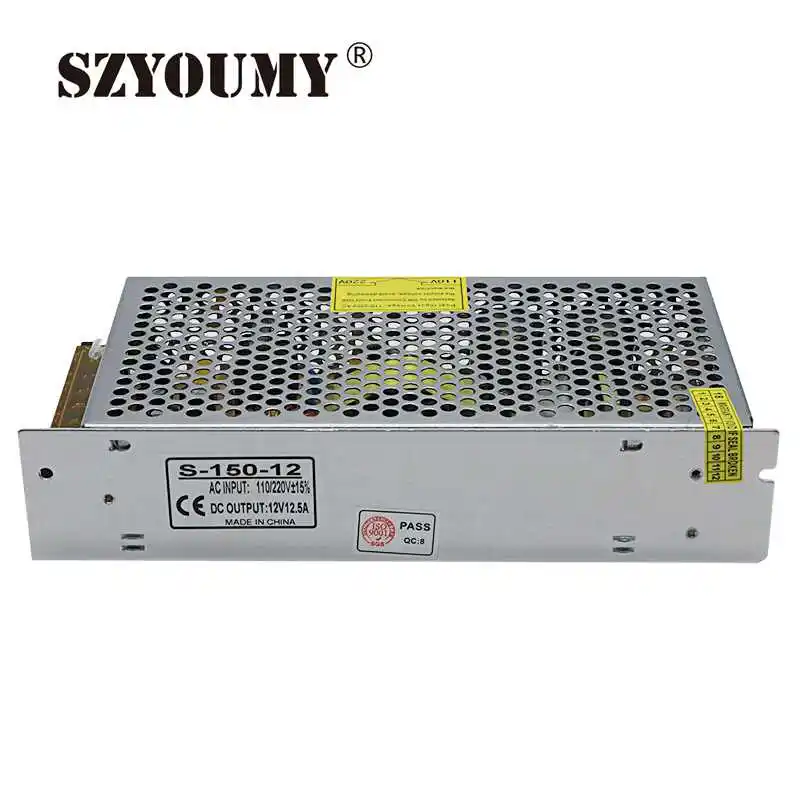 SZYOUMY источник питания 12В 12.5A 150 Вт Светодиодный драйвер для светодиодной ленты