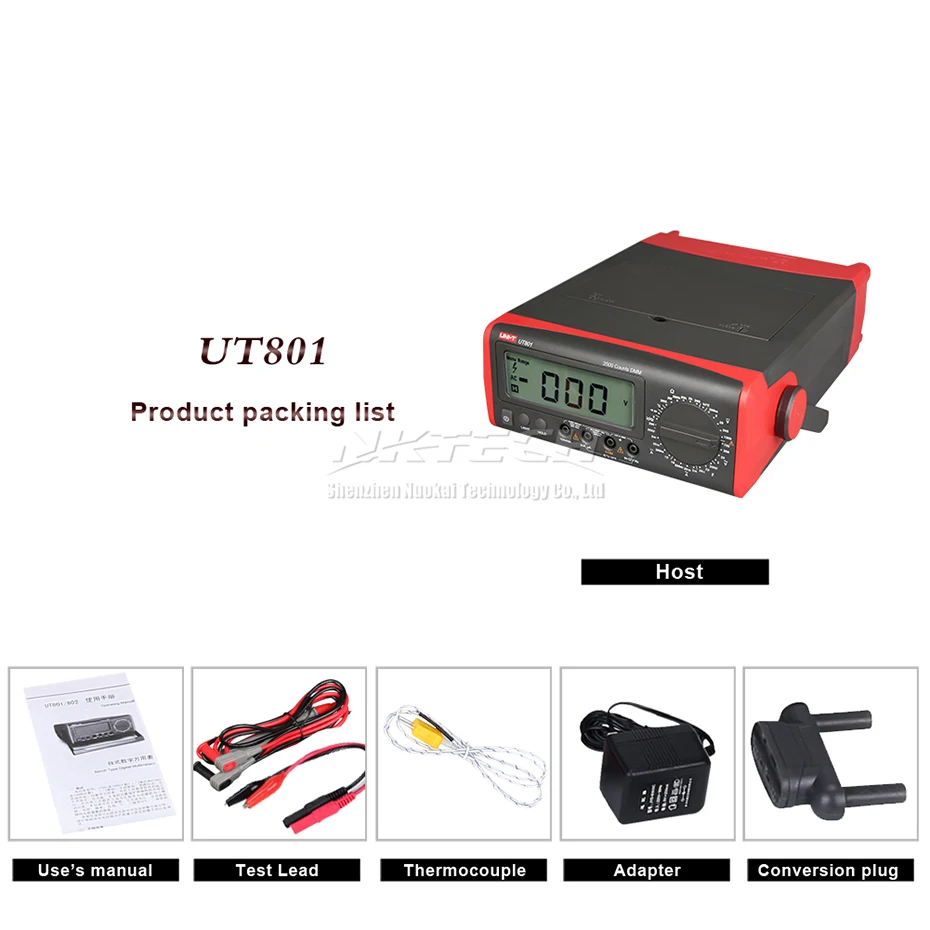 UNI-T UT805A UT804 UT803 UT802 Настольный цифровой мультиметр Высокая точность истинное среднеквадратичное значение жидкокристаллический дисплей 199999 отсчетов