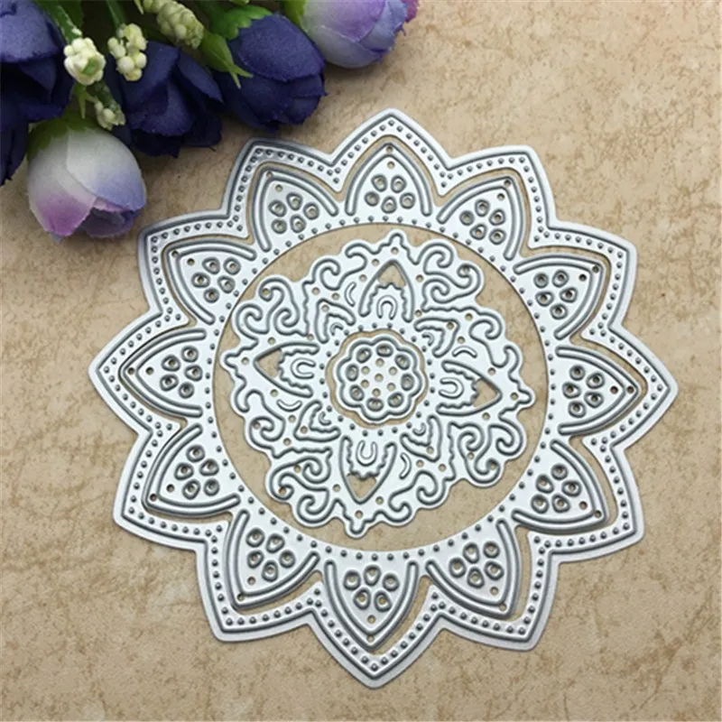 Новый цветок Doily металлические режущие штампы трафареты для DIY