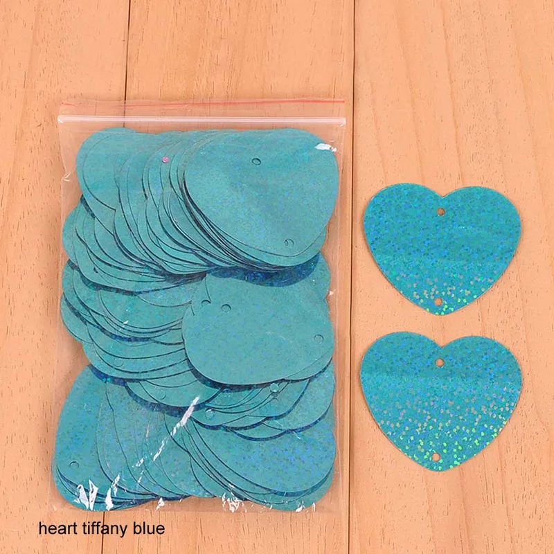 heart tiffany blue Marriage Room Balloon Accessories Decor Ribbon Rain Pendants 100 Pcs Cloth Material Star Card Wedding Supply Laser Pendant - Цвет: heart tiffany blue
