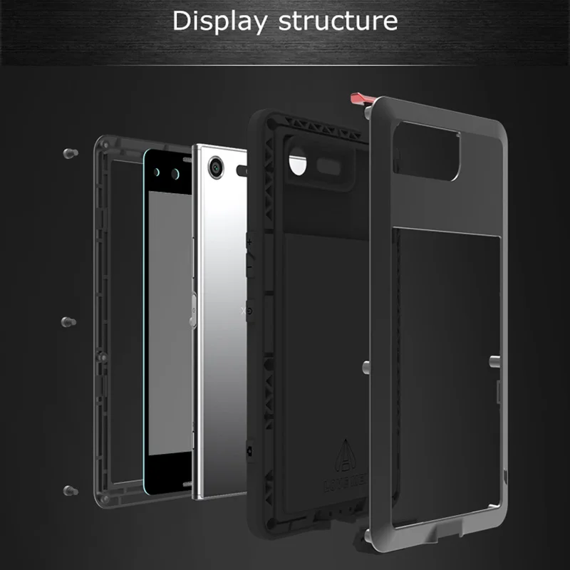 Чехлы LOVE MEI для Sony Xperia XZ Premium G8141 G8142 сверхмощный силиконовый чехол ТПУ и жесткий