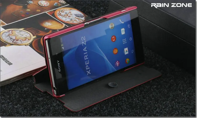 4 цвета, высокое качество, кожаный чехол-книжка для sony Xperia Z2 L50W, брендовый чехол для телефона, чехол