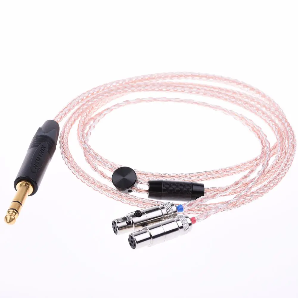 16 ядер 5N Pcocc посеребренный Hi end HIFI кабель для наушников Audeze LCD 2 3 X|Аксессуары