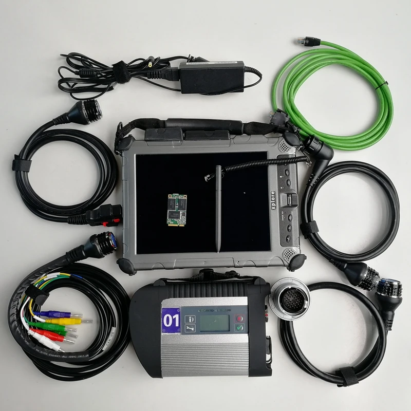 MB Star C4 Компактный 4 + Wifi Icom Next 1 ТБ Mini SSD Б/у планшет Xplore IX104 I7 4G для автоматического
