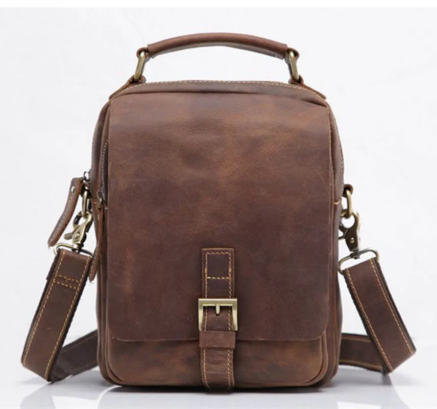 YISHEN модные ретро мужские сумки на плечо из натуральной яловой кожи повседневные