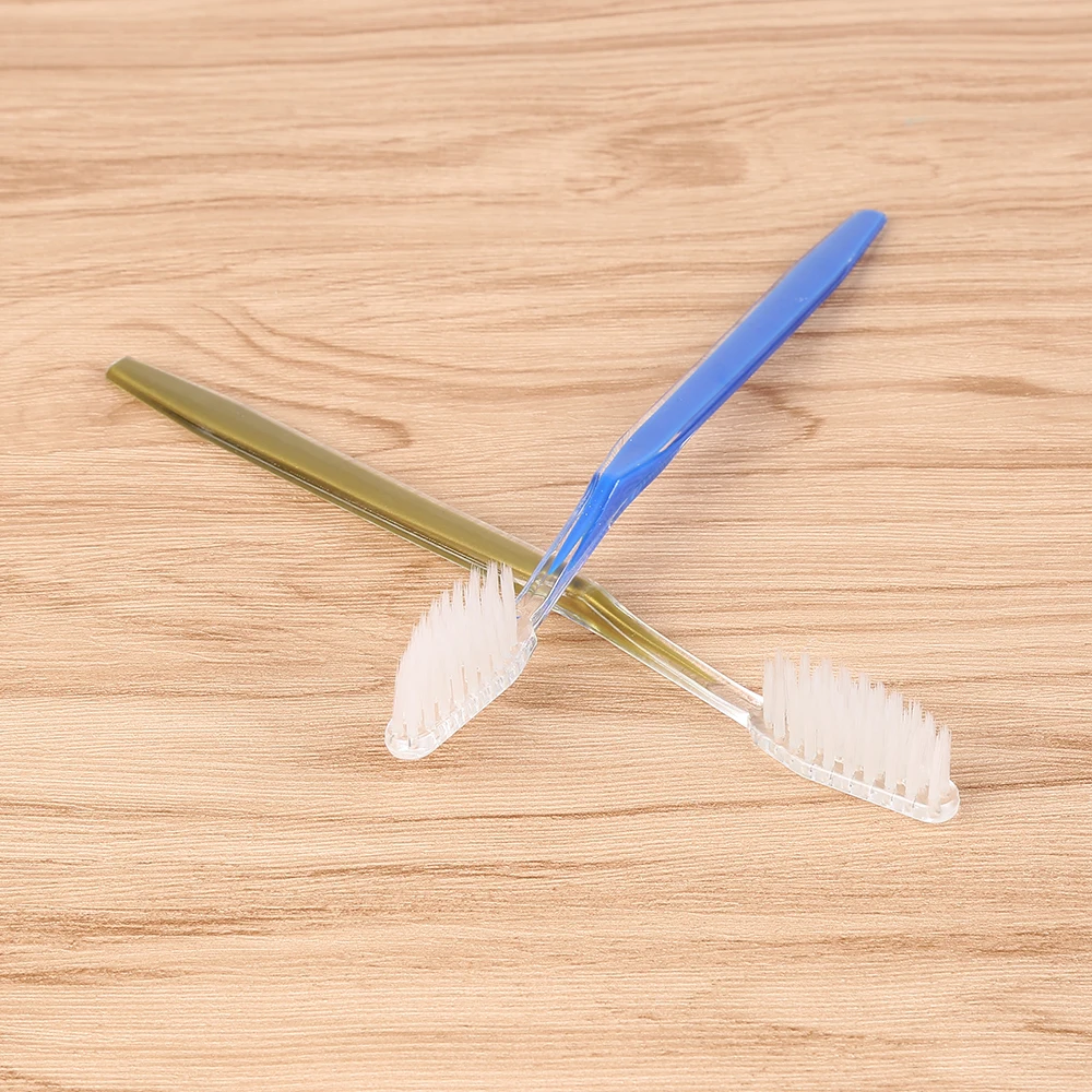 50 шт./лот Одноразовая Пластиковая зубная щетка для путешествий раздельная