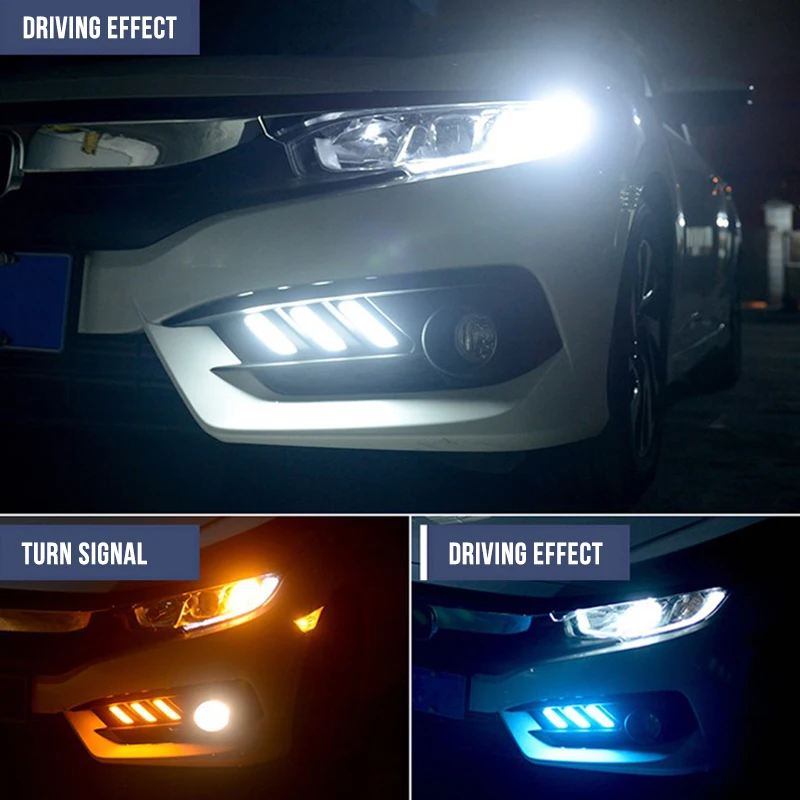 OKEEN 2x автомобильный Стайлинг DRL комплект для Honda Civic 10th 2017 2016 дневные ходовые огни