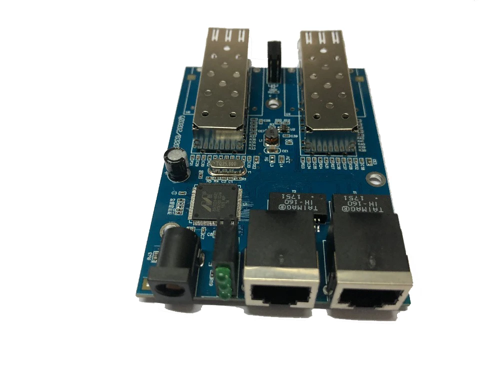 10/100/1000 м SFP гигабитный Волоконно Оптический Ethernet медиа конвертер печатной