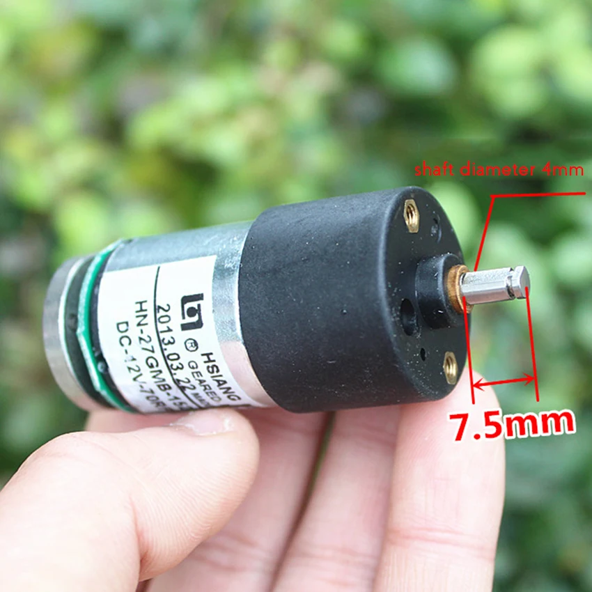 DC Шестерни двигатель с датчиком все металлические 12V ed мотор кодового диска