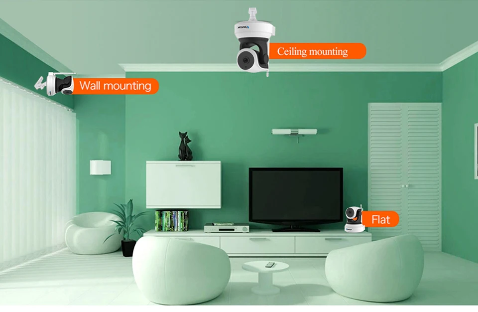 Vstarcam C7824WIP,, Onvif 2,0, 720 P, IP камера, беспроводная, Wifi, CCTV, IP камера с приложением Eye4, внутренняя панорама