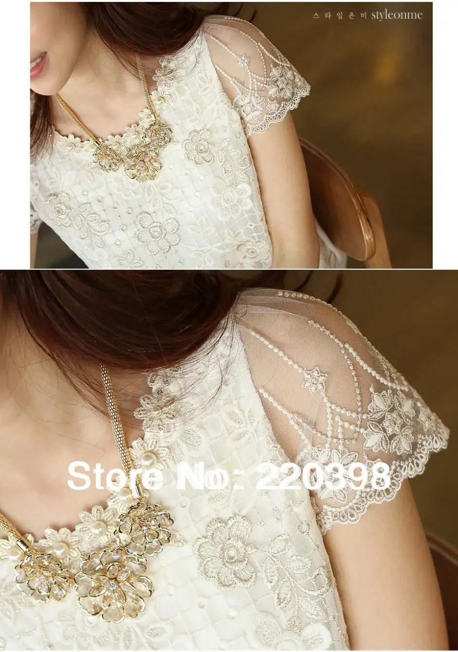 2017 Горячая Женская мода Элегантный Бисер Кружева вышитые Формальные Топы и