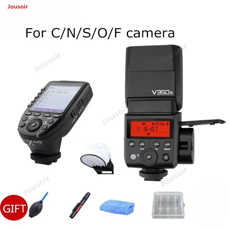 Вспышка Godox V350 TTL HSS 1/8000s Speedlite со встроенной литий ионной батареей 2000 мАч и
