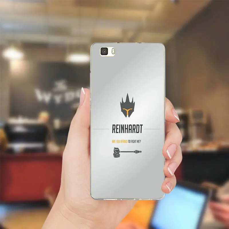 Overwatchs герой OW Арт Мягкие ТПУ кремния телефон чехлы для huawei P8 P9 P10 Lite Коврики 10 Pro Y3 Y5