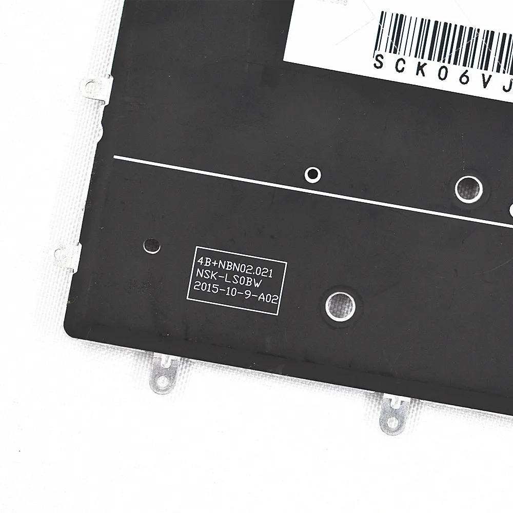 Клавиатура для XPS 13 9343 9350 15 7547 7548 US с подсветкой без рамки Черная|Клавиатуры