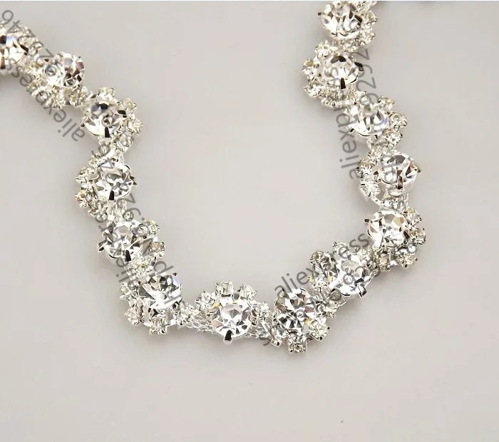 1 ярд AAA Класс хрустальные прозрачные круглые стеклянные стразы в форме чашки с