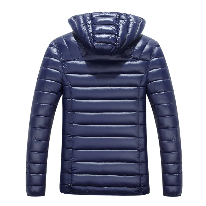 Free Delivery 2017 New Winter Men Cotton Hooded Clothes Outwear Warm Ultra Light Thin Parkas Coats Plus Size jacket | Мужская одежда