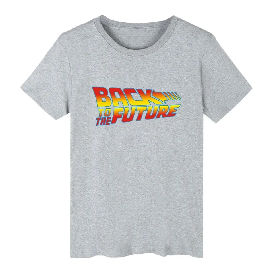 Мужская футболка с надписью Back to the Future Science Повседневная облегающая из 100% хлопка