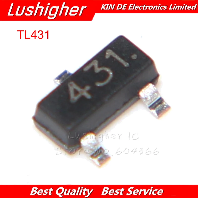 50 шт. TL431 SOT TL431A 23 431 SMD новый регулятор напряжения IC|Интегральные схемы| |