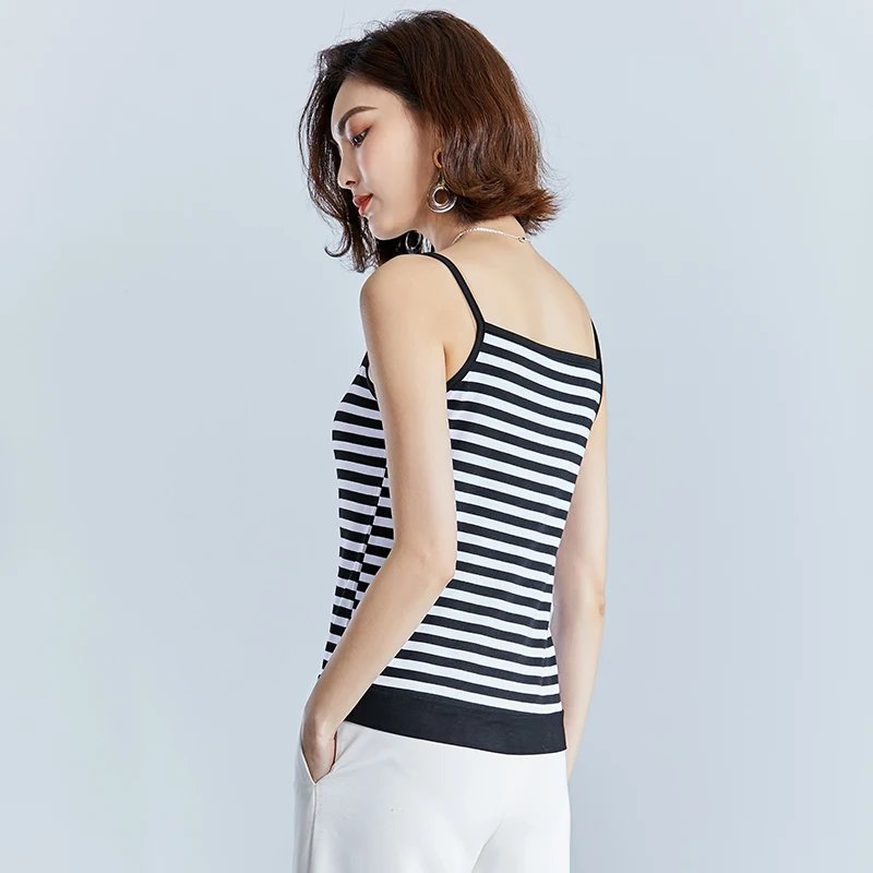 gkfnmt Crop Top Mujer Camisole Tank Summer 2019 Fashion Sexy Strappy Vest Striped Patchwork Sleeveless Women Shirt Fitness Camis | Женская