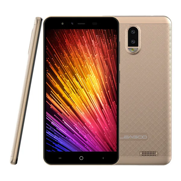 Gold LEAGOO Z7, 4G, мобильные телефоны, Android 7,0, 1 Гб+ 8 Гб, четырехъядерный смартфон, двойная задняя камера, две sim-карты, 480 P, 5,0 дюймов, сотовый телефон - Цвет: Gold
