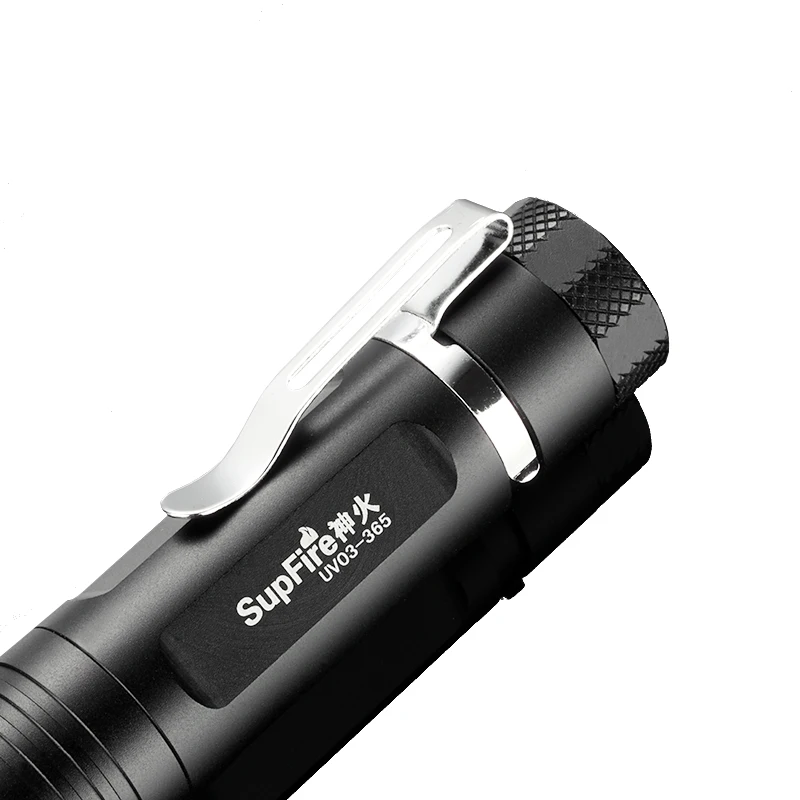 Оригинал Supfire S014 фонарик с флуоресцентным обнаружением UV03 водонепроницаемый 365nm