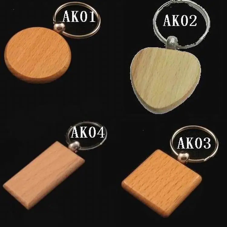 100 шт Новый Модный пустой деревянный самодельный брелок для продвижения/дня