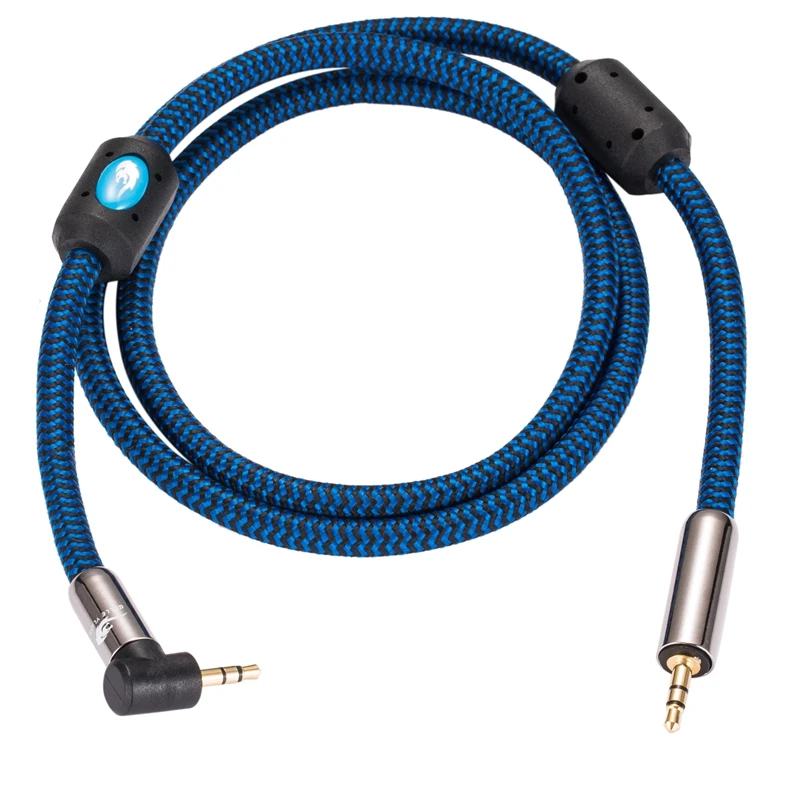 3 5 мм AUX кабель правый угол прямой 1/8 дюймов TRS Mini Jack OFC Denoise аудио для ПК телефон