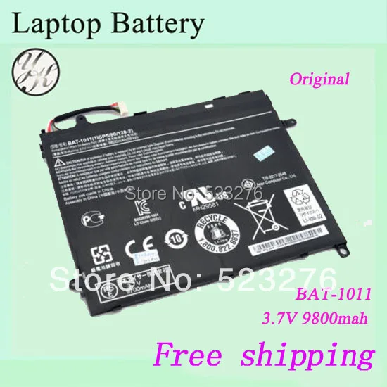 Оригинальный аккумулятор для Acer Icona Tab A510 планшетный ПК BAT-1011 1ICP5/80/120-2 бесплатная