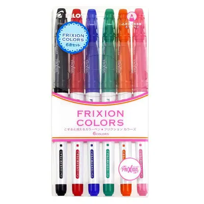 6 Colors Set C 6 шт. 12 шт. Япония пилот стираемая Вода цвет ручки FRIXION цвет S SFC-10M ручки фрикционные ручки Kawaii художественные принадлежности аксессуары - Цвет: 6 Colors Set C