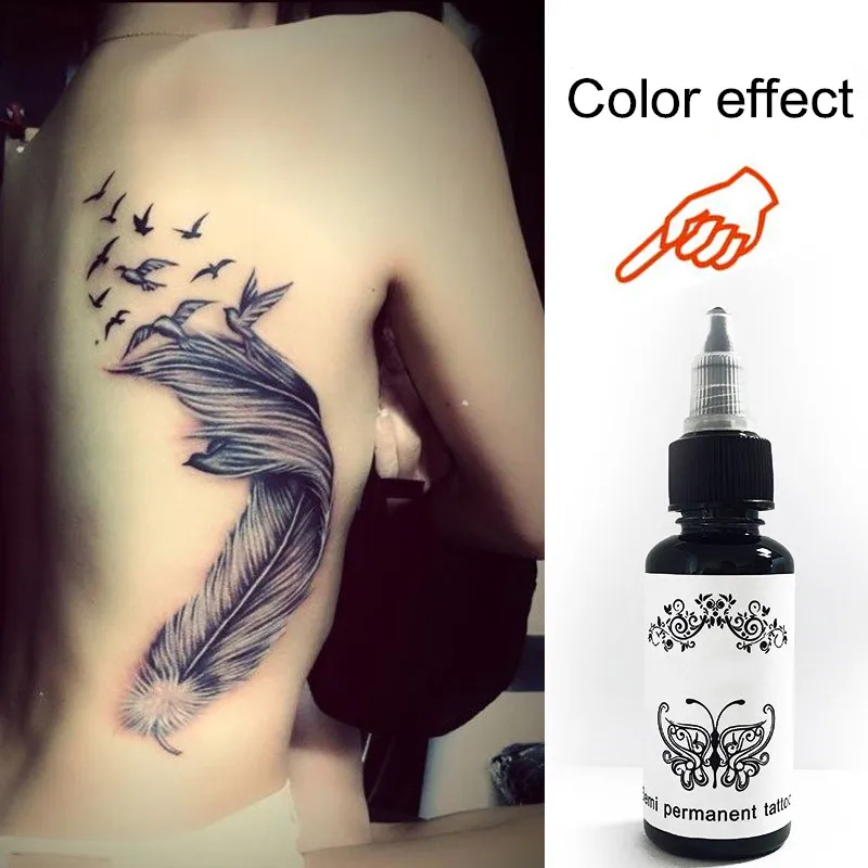 Краска для перманентного татуажа чернила 30 мл макияжа импортные из Германии тела