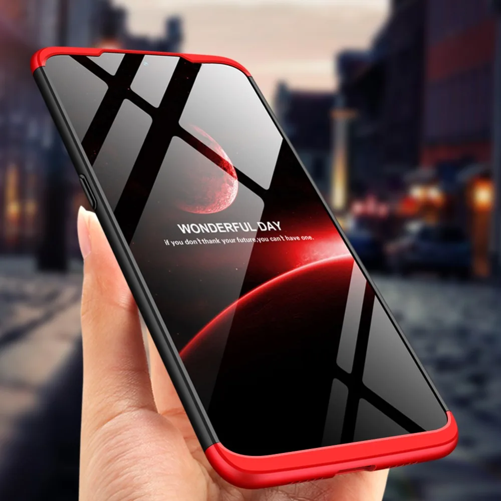 Оригинальный чехол для OPPO Realme 3 Pro Роскошный с полной защитой кольцом магнетизма