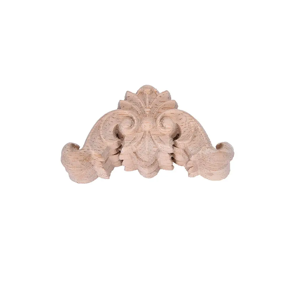 1 шт. деревянная миниатюрная нежная древесина резная угловая аппликация