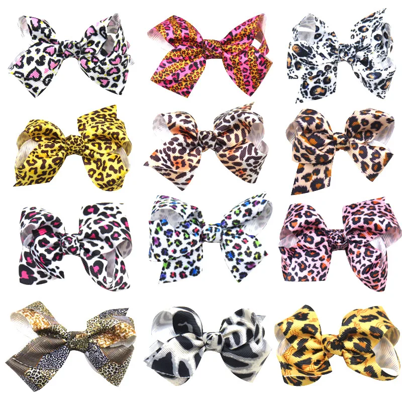 1 шт. новинка милые леопардовые эластичные резинки для волос заколки банты