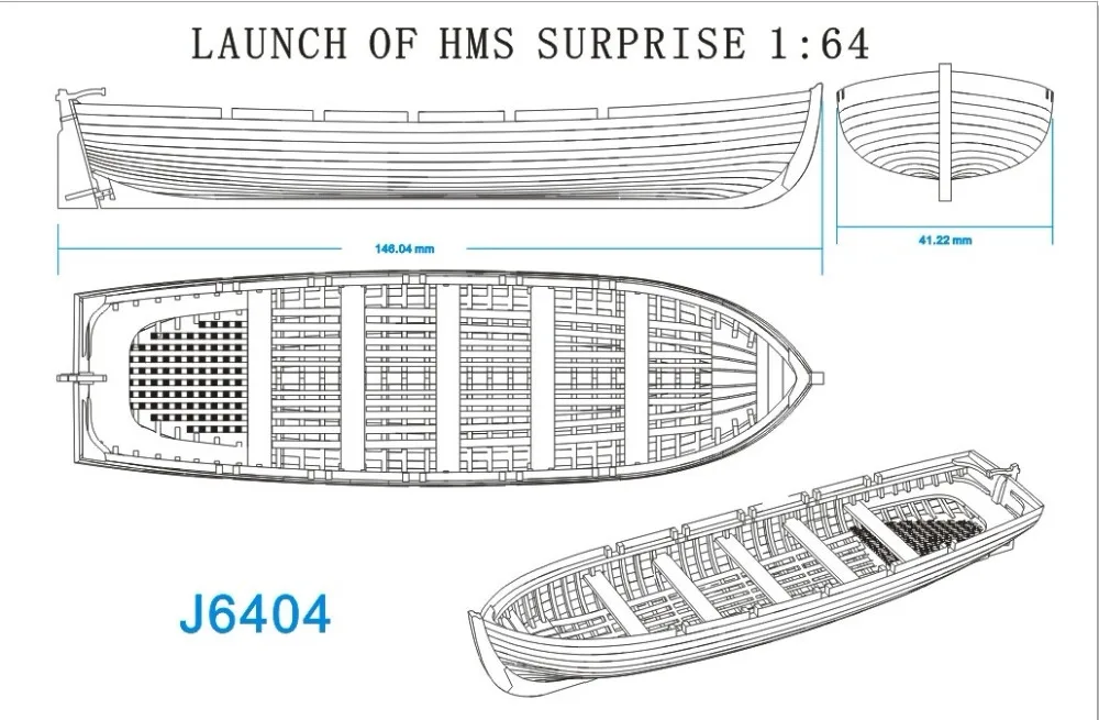 Весы 1/64 полный ребро lifeboat серии модельный комплект