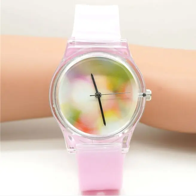 2016 новые модные брендовые Детские Кварцевые часы водонепроницаемые желе детские