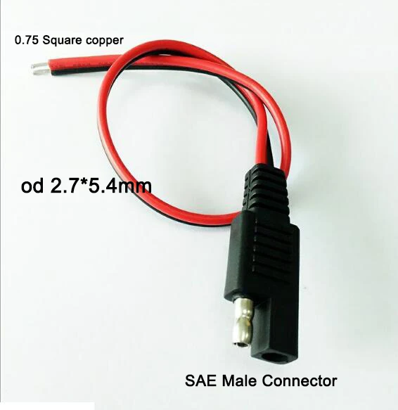 10А удлинитель для солнечных батарей 18AWG Автомобильный Кабель аккумулятора SAE