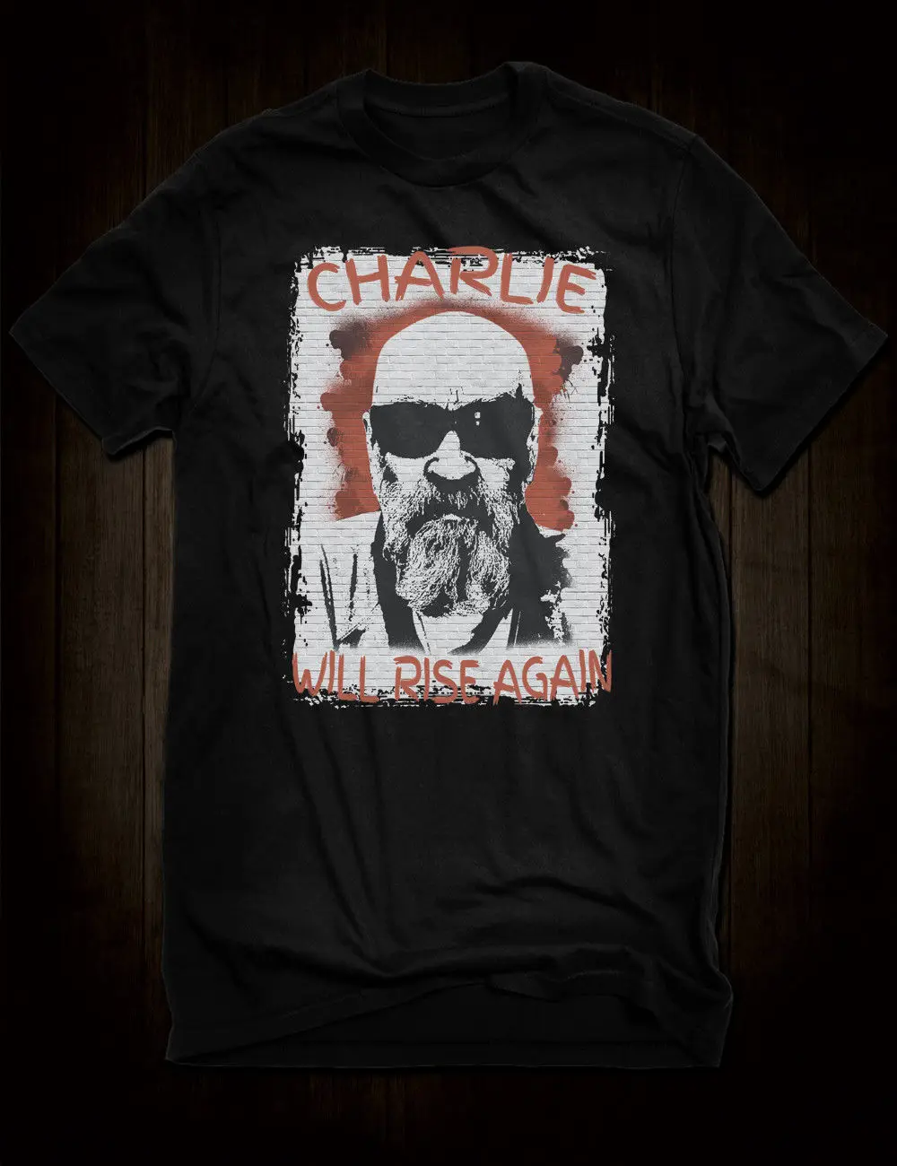 New Black Charlie Will Rise Again T-Shirt Manson Family Tee Tate Labianca Prison 2019 Hip Hop Men Brand Short Sleeve Shirts | Мужская