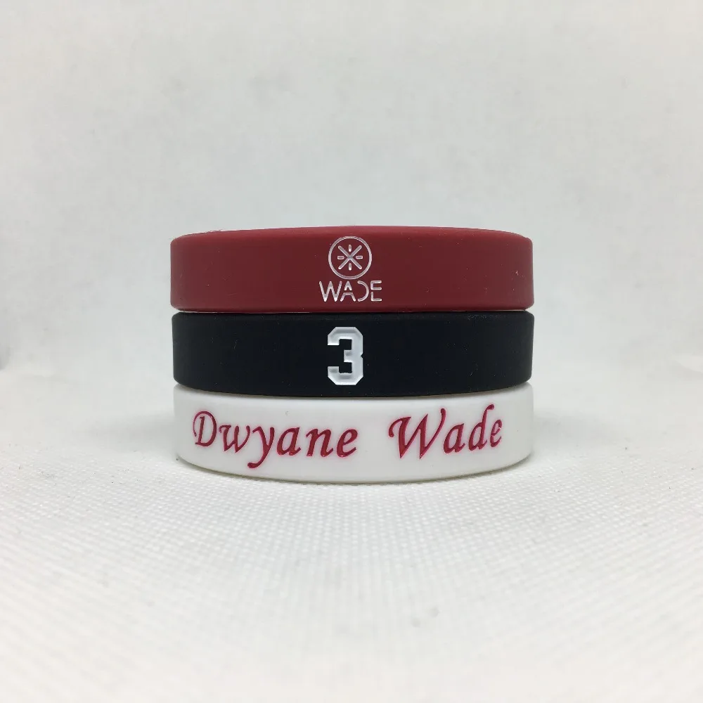 1 шт. спортивный силиконовый браслет для мужчин Dwyane Wade на запястье резиновый