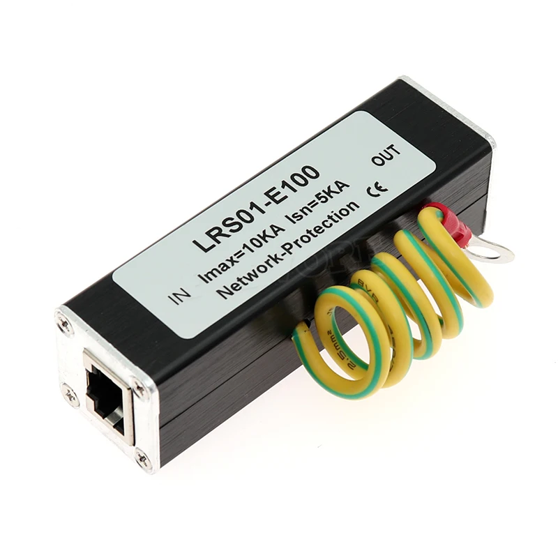Lightning arrester Network RJ45 SPD устройство защиты от перенапряжения для сети Ethernet 100 м|network surge