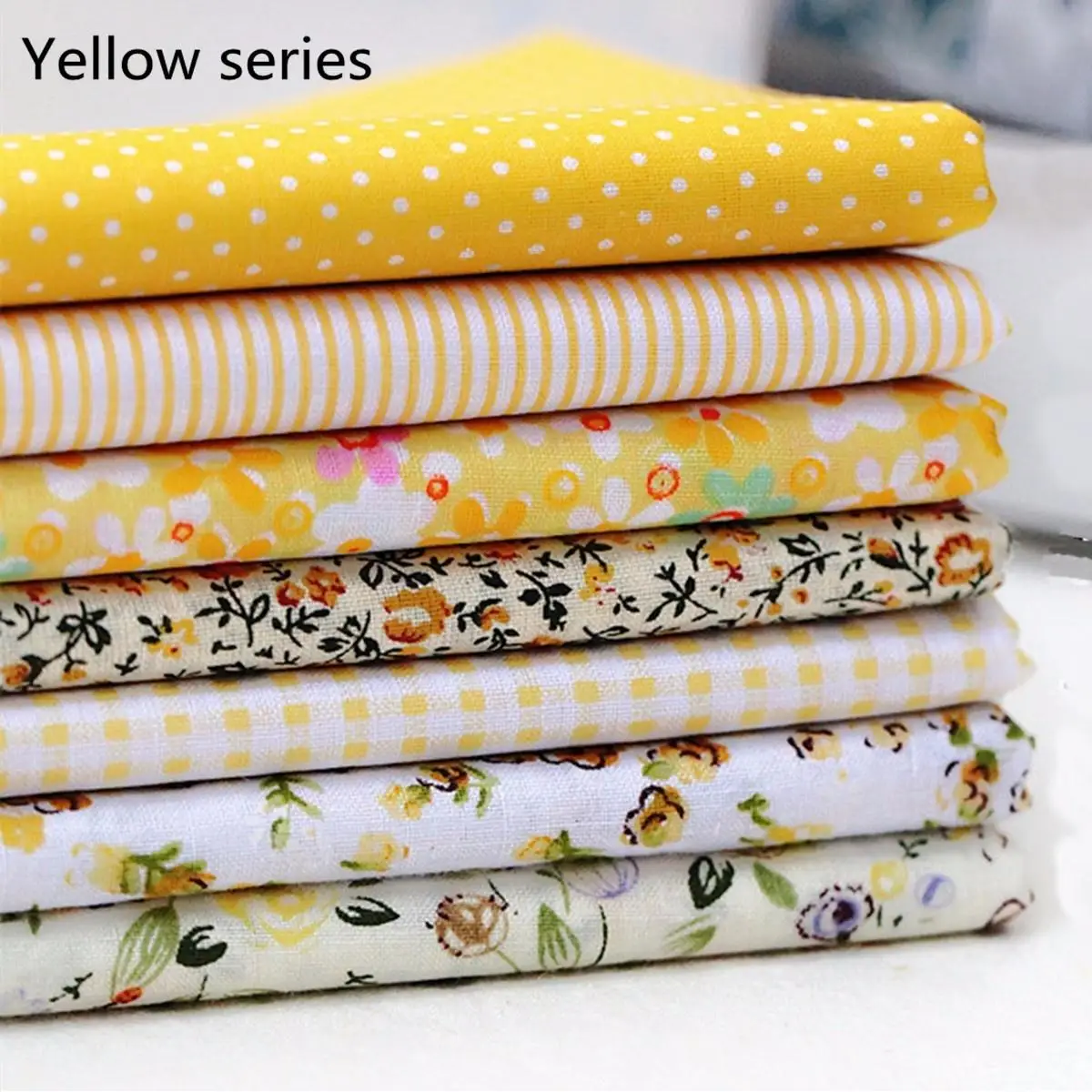 7Pcs 1" квадраты Ассорти рисунок цветочный из хлопчатобумажной ткани ткань для поделки своими руками Ткань для шитья, пэчворка ручной работы ткань 25x25 см
