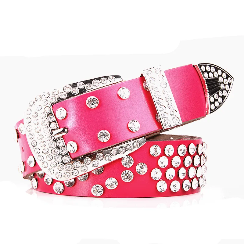 2017 новая мода горный хрусталь ремни для женщин Роскошные дизайнерские пояса из