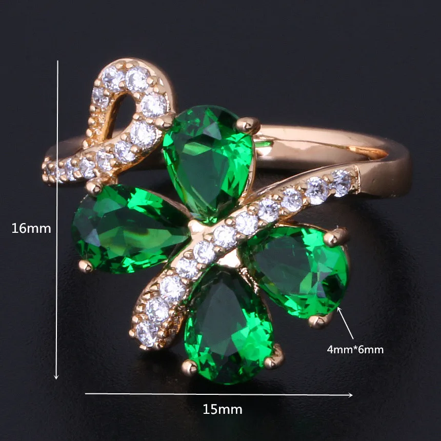 Женское кольцо в виде бабочки с зеленым фианитом | Украшения и аксессуары