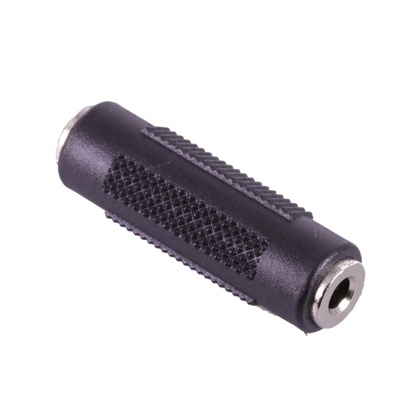 

100pcs/lot Dual 3.5mm Stereo Jack Straight Adapter 3 Poles Stereo 3.5mm Female to Female Jack Converter Audio Connector